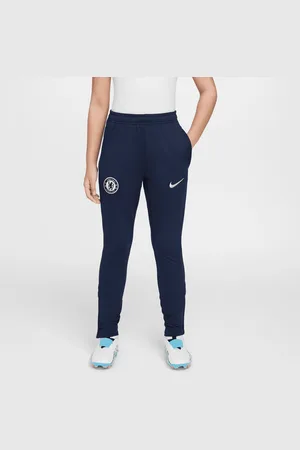 Nike Dzianinowe spodnie piłkarskie dla dużych dzieci Dri-FIT Chelsea F.C. Strike Special Edition