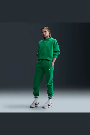 Nike Damskie spodnie dresowe ze średnim stanem Sportswear Phoenix Fleece