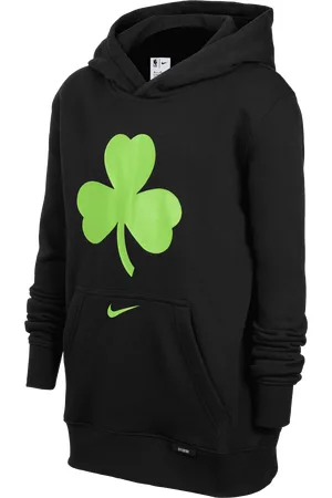 Nike Dzianinowa bluza z kapturem dla dużych dzieci NBA Boston Celtics Club City Edition