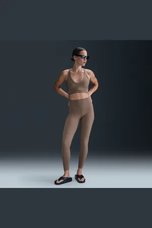 Nike Damskie legginsy 7/8 z wysokim stanem zapewniające delikatne wsparcie Zenvy Rib