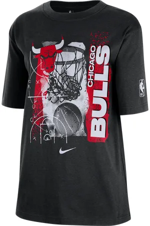 Nike T-shirt damski NBA Chicago Bulls Courtside