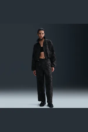 Nike Damskie żakardowe spodnie dresowe ze średnim stanem Sportswear Collection