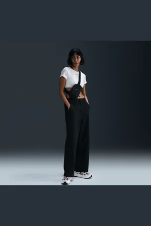 Nike Damskie spodnie ze średnim stanem z diagonalu Sportswear Collection