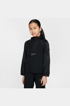 Nike Piłkarska bluza dresowa z kapturem i zamkiem 1/2 dla dużych dzieci Academy