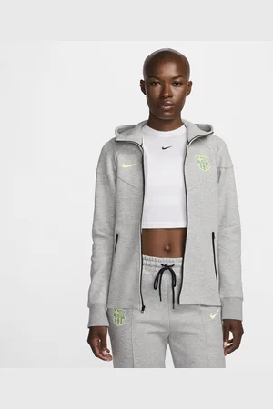 Nike Damska bluza piłkarska z kapturem i zamkiem na całej długości FC Barcelona Tech Fleece Windrunner