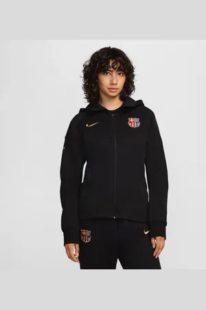 Nike Damska bluza piłkarska z kapturem i zamkiem na całej długości FC Barcelona Tech Fleece Windrunner