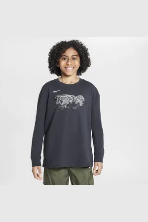 Nike T-shirt z długim rękawem dla dużych dzieci (chłopców) Max90 NBA Milwaukee Bucks Essential