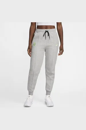 Nike Damskie joggery piłkarskie ze średnim stanem FC Barcelona Tech Fleece