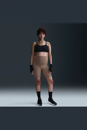 Nike Damskie ciążowe kolarki z wysokim stanem i kieszeniami 20 cm (M) One