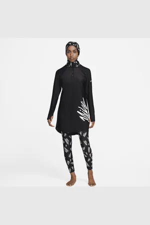 Nike Damskie dopasowane legginsy kąpielowe Victory Print