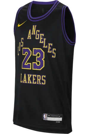 Nike Koszulka dla dużych dzieci Dri-FIT NBA Swingman LeBron James Los Angeles Lakers City Edition 2023/24