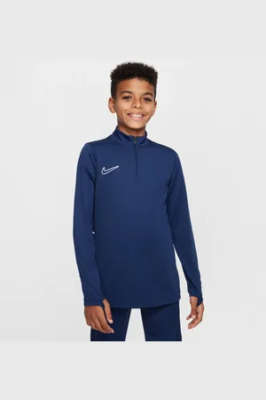 Nike Treningowa koszulka piłkarska z długim rękawem i zamkiem 1/4 dla dużych dzieci Dri-FIT Academy