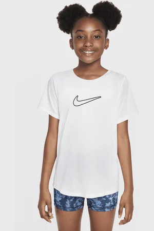 Nike Koszulka z krótkim rękawem dla dużych dzieci (dziewcząt) Dri-FIT One Fitted