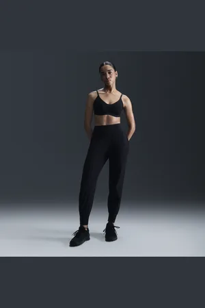 Nike Damskie joggery 7/8 ze średnim stanem Dri-FIT Bliss