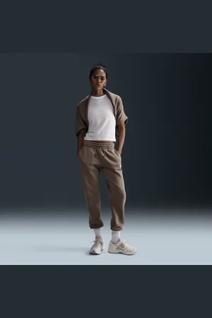 Nike Damskie spodnie dresowe ze średnim stanem Sportswear Phoenix Fleece