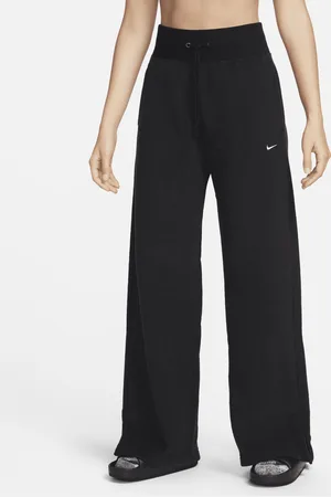 Nike Damskie spodnie z wysokim stanem i szerokimi nogawkami z wygodnej dzianiny Sportswear Phoenix Plush