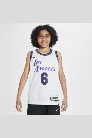 Nike Koszulka dla dużych dzieci Dri-FIT NBA Swingman LeBron James Los Angeles Lakers City Edition
