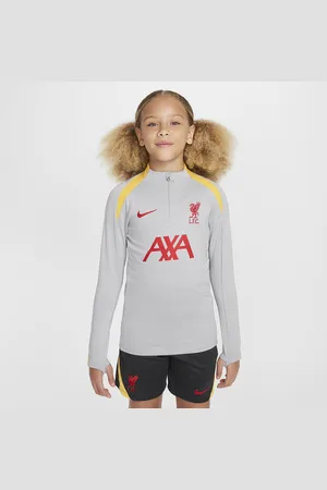 Nike Treningowa koszulka piłkarska dla dużych dzieci Dri-FIT Liverpool F.C. Strike (wersja trzecia)