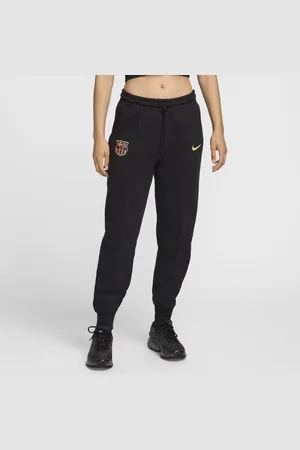 Nike Damskie joggery piłkarskie ze średnim stanem FC Barcelona Tech Fleece