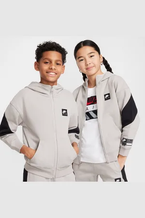 Nike Dzianinowa rozpinana bluza z kapturem dla dużych dzieci Air
