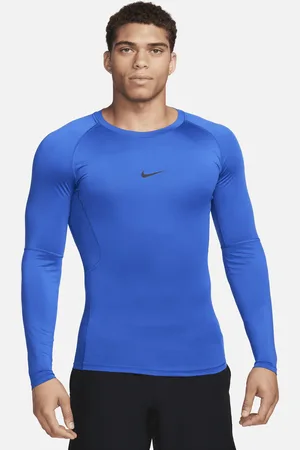 Nike Męska przylegająca koszulka z długim rękawem do fitnessu Dri-FIT Pro