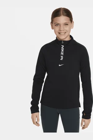 Nike Dziewczęca koszulka z długim rękawem i zamkiem 1/2 Dri-FIT Pro