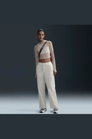 Nike Damskie spodnie ze średnim stanem z diagonalu Sportswear Collection