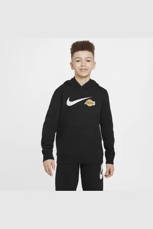 Nike Bluza z kapturem dla dużych dzieci (chłopców) NBA Los Angeles Lakers Club Fleece Essential