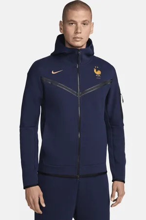 Nike Męska piłkarska bluza z kapturem i zamkiem na całej długości FFF Tech Fleece Windrunner
