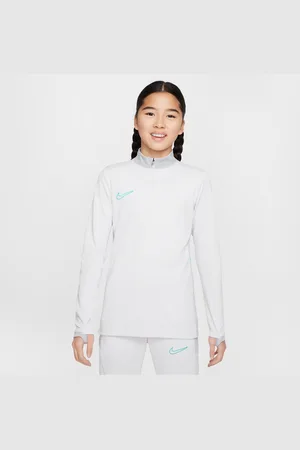 Nike Treningowa koszulka piłkarska z długim rękawem i zamkiem 1/4 dla dużych dzieci Dri-FIT Academy