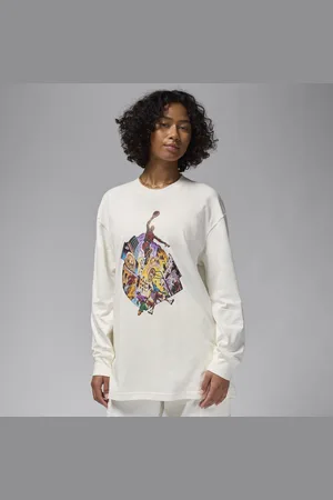 Jordan Damski T-shirt o kroju oversize z długim rękawem