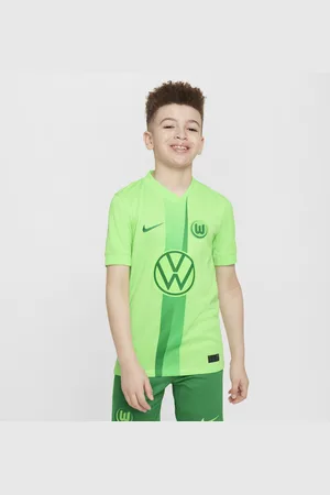 Nike Koszulka piłkarska dla dużych dzieci Dri-FIT VfL Wolfsburg Stadium 2024/25 (wersja domowa) (replika)