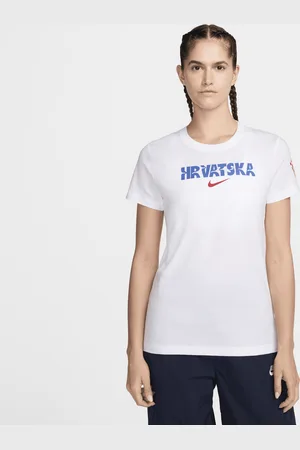 Nike Damski T-shirt piłkarski Chorwacja Crest