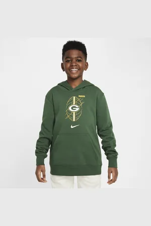 Nike Bluza z kapturem dla dużych dzieci NFL Green Bay Packers Icon