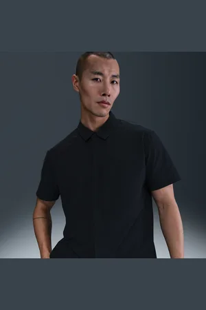 Nike Męska koszulka z krótkim rękawem zapinana na zatrzaski Dri-FIT 24.7 PerfectStretch
