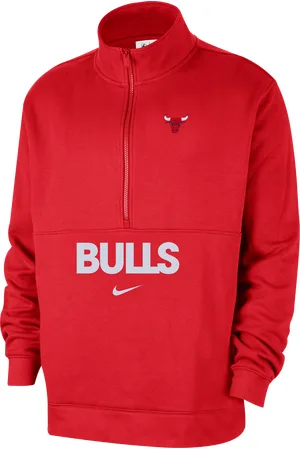Nike Męska bluza z zamkiem 1/2 NBA Chicago Bulls Club Courtside