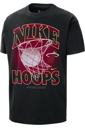 Nike T-shirt męski NBA Max90 Miami Heat Courtside