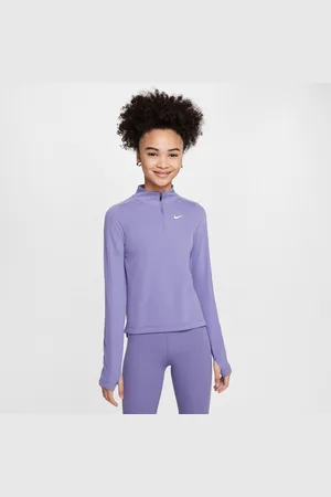 Nike Dziewczęca koszulka z długim rękawem i zamkiem 1/4 Dri-FIT