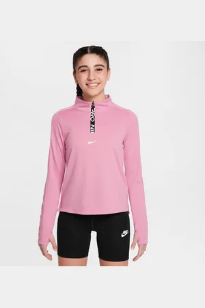 Nike Dziewczęca koszulka z długim rękawem i zamkiem 1/2 Dri-FIT Pro