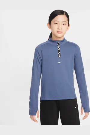 Nike Dziewczęca koszulka z długim rękawem i zamkiem 1/2 Dri-FIT Pro