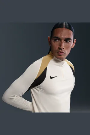 Nike Męska treningowa koszulka piłkarska z zamkiem 1/2 Dri-FIT Strike