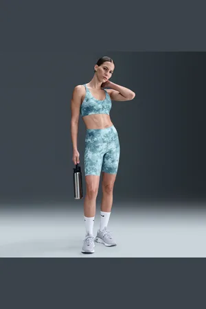 Nike Damskie kolarki z wysokim stanem i nadrukiem zapewniające delikatne wsparcie 20 cm Zenvy