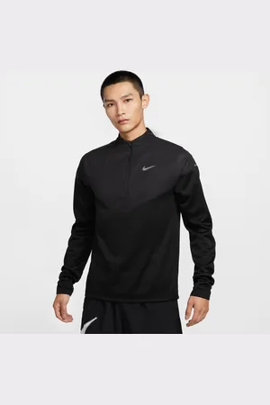 Nike Męska wodoodporna koszulka do biegania z zamkiem 1/2 Therma-FIT Sphere