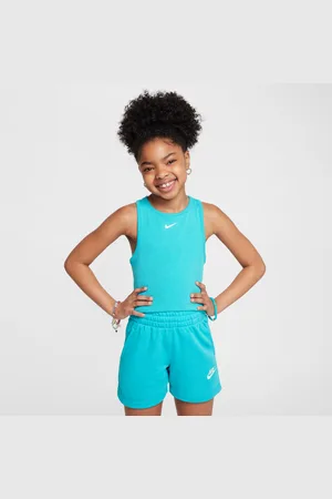 Nike Dziewczęca koszulka z prążkowanego materiału Sportswear