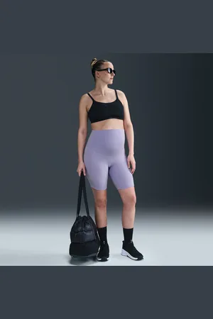 Nike Damskie ciążowe kolarki z wysokim stanem i kieszeniami 20 cm (M) One
