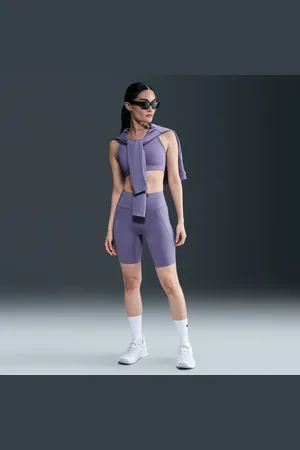 Nike Damskie kolarki 20,5 cm z wysokim stanem i kieszeniami zapewniające średnie wsparcie Universa