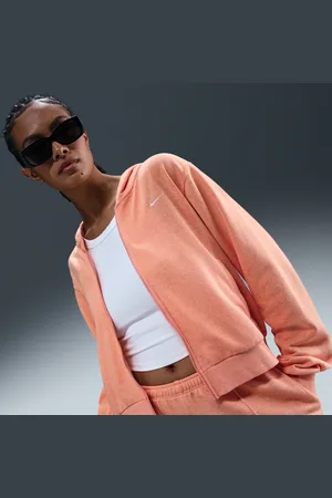 Nike Damska luźna bluza z dzianiny dresowej z kapturem i zamkiem na całej długości Sportswear Chill Terry
