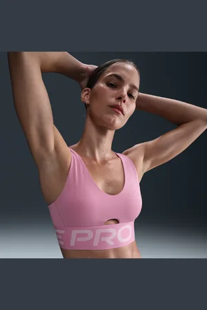 Nike Damski stanik sportowy z wkładkami i średnim wsparciem Pro Indy Plunge