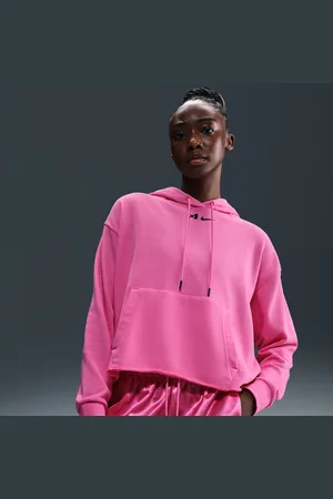 Nike Damska bluza do koszykówki z kapturem o skróconym kroju oversize A