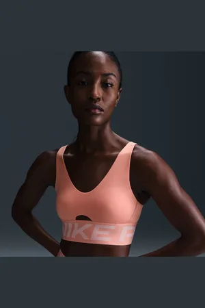 Nike Damski stanik sportowy z wkładkami i średnim wsparciem Pro Indy Plunge